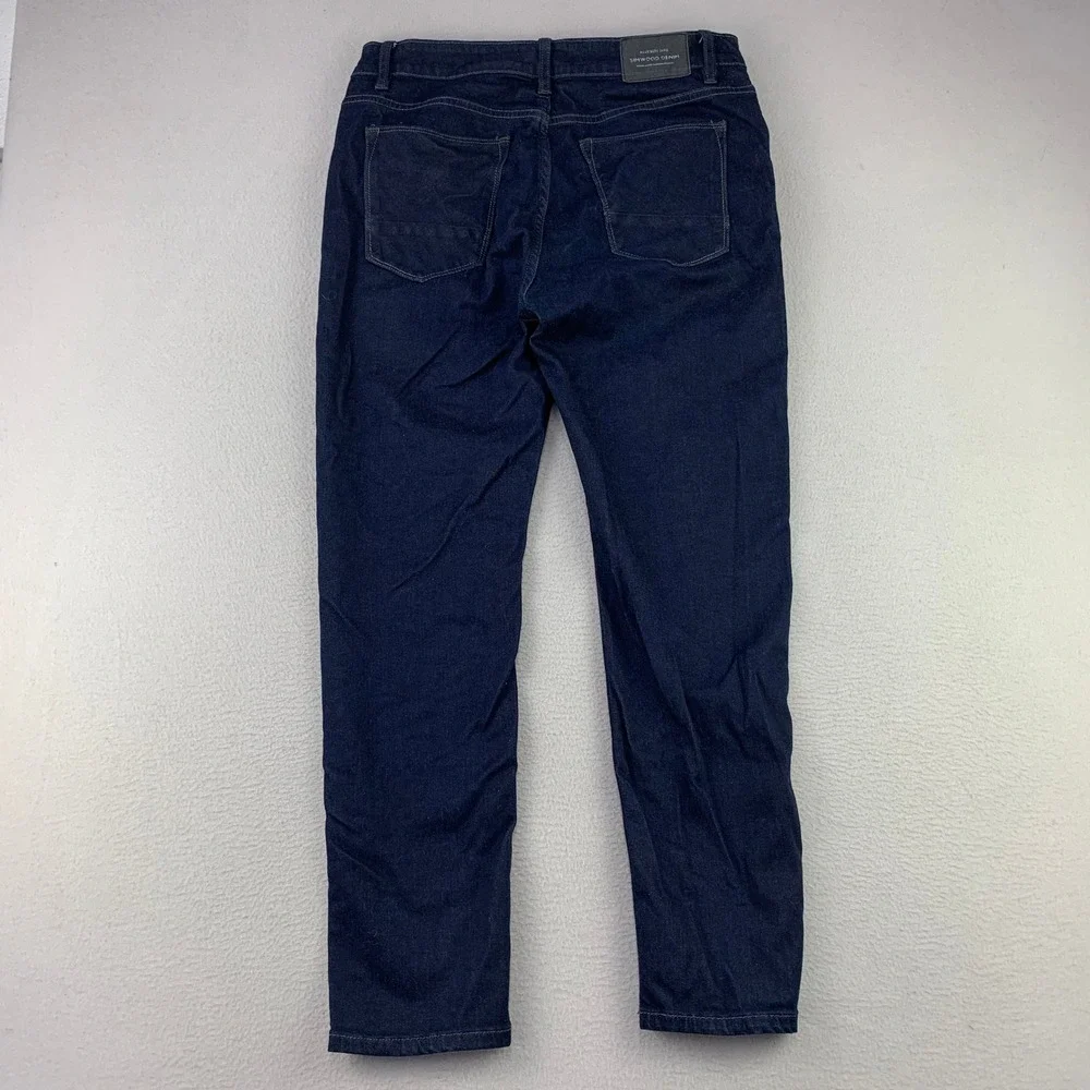 Simwood Denim Jeans Nice Mens 32x29 Dark Wash Straight Leg Casual Cotton